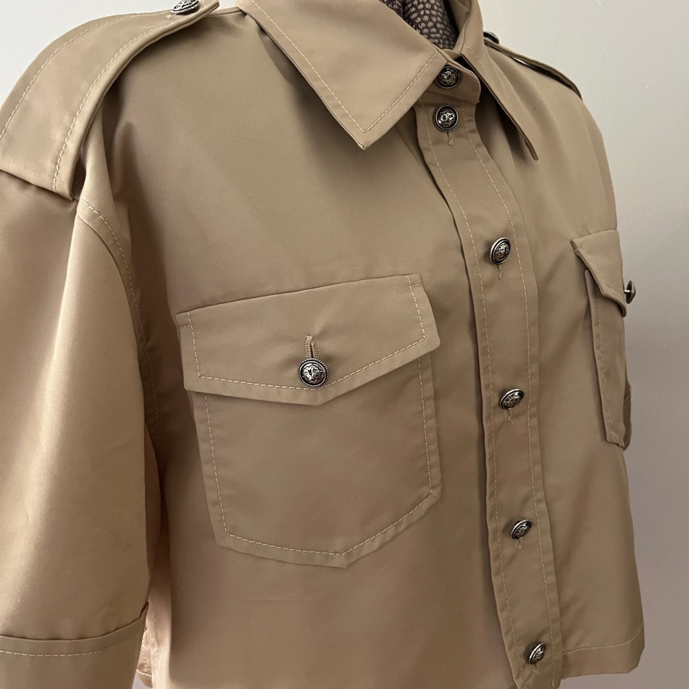 Sandro Military Button-Down Shirt